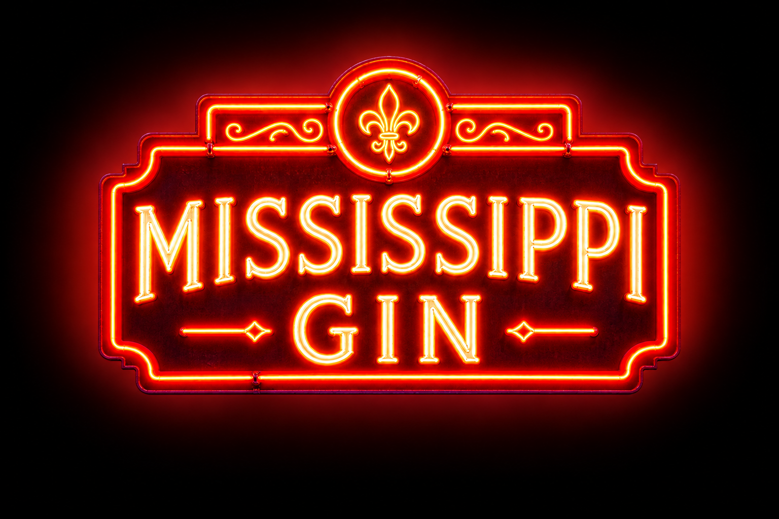 Mississippi Gin neon sign